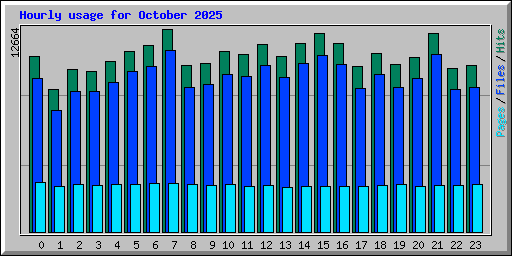 Hourly usage for October 2025